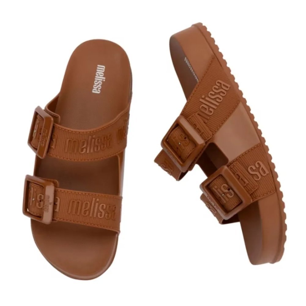 Sandalia Melissa Cozy Slide M-Lover Marrom Claro 5