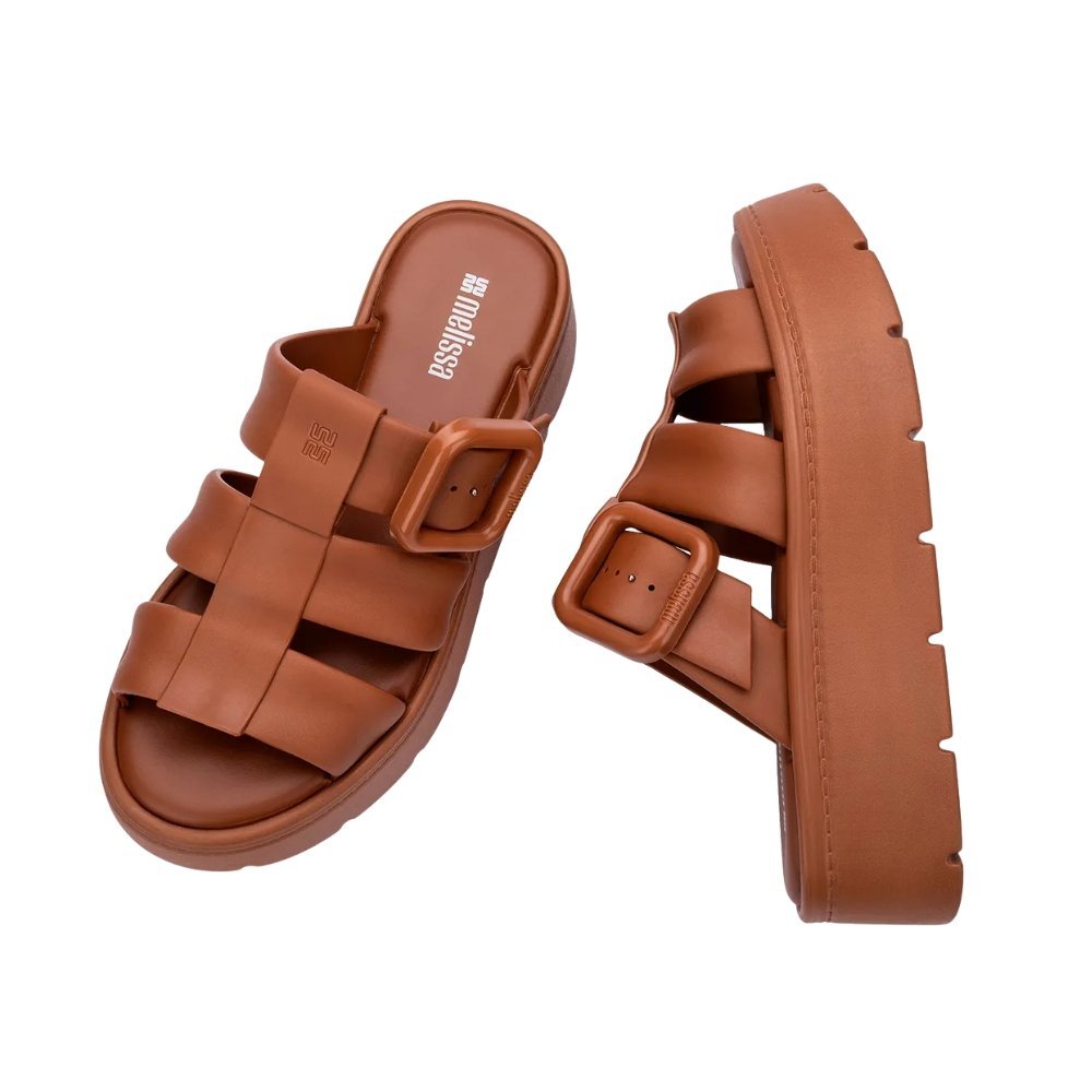 Sandalia Melissa Pump Platform Marrom 5