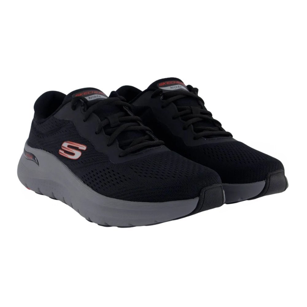 Tênis Skechers Arch Fit 2.0 Masculino Preto/Vermelho 2