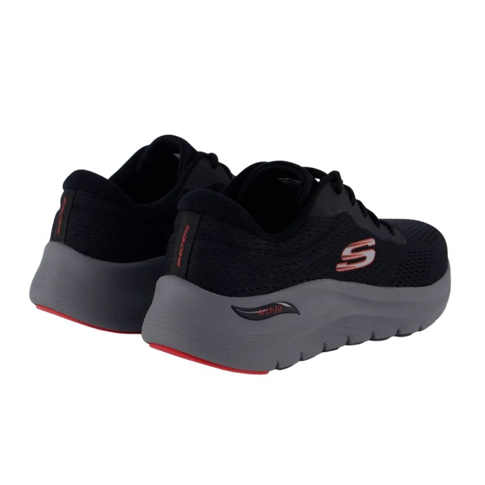 Tênis Skechers Arch Fit 2.0 Masculino Preto/Vermelho 3