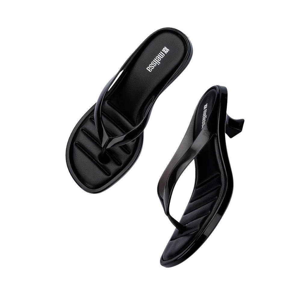 Sandália Melissa Thong Kitten Heel Preto 4