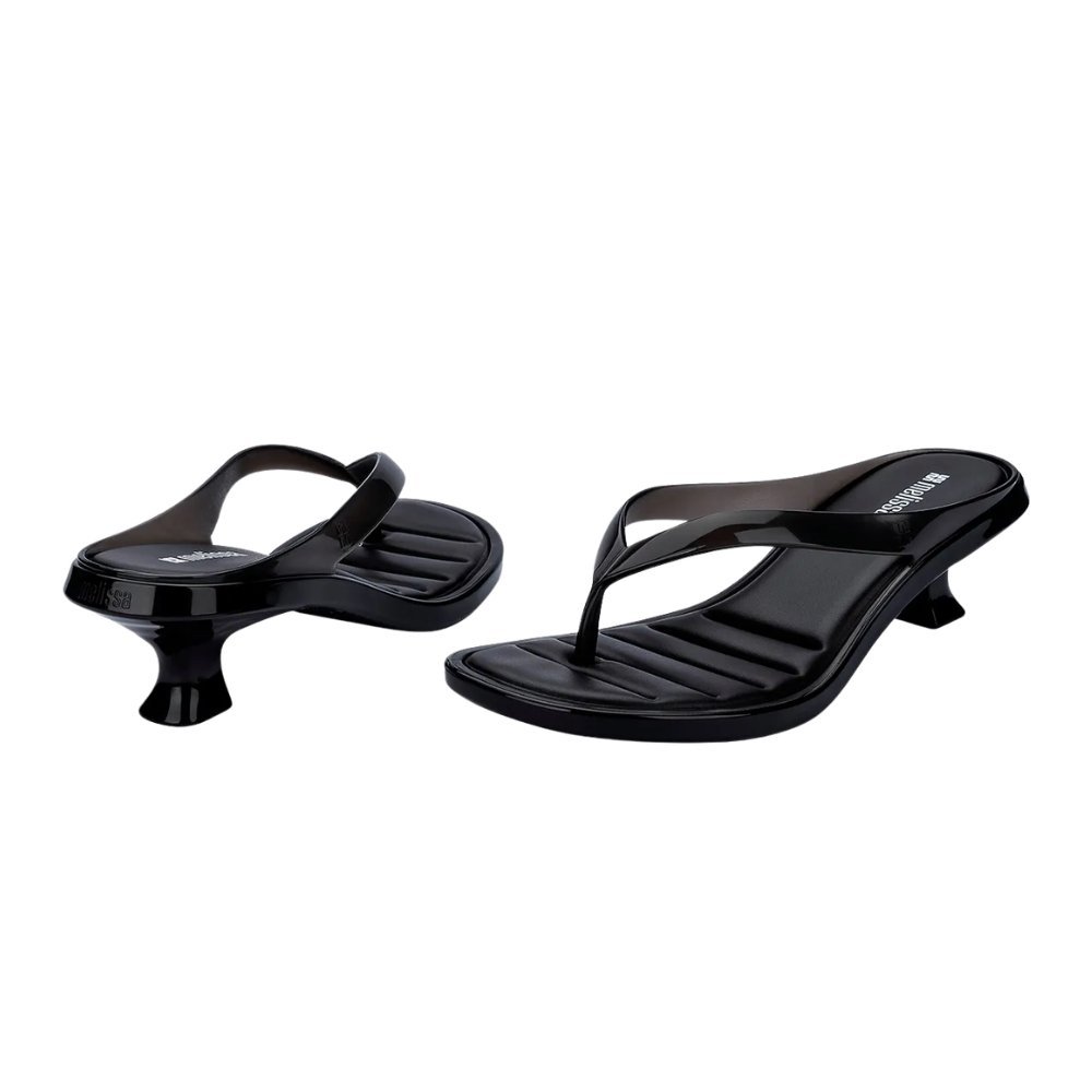 Sandália Melissa Thong Kitten Heel Preto 5