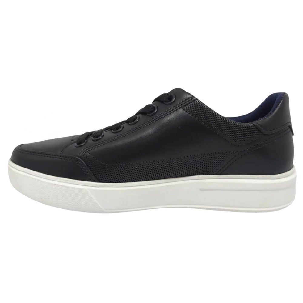 Sapatênis Pegada Couro Masculino - 111909 Preto 2