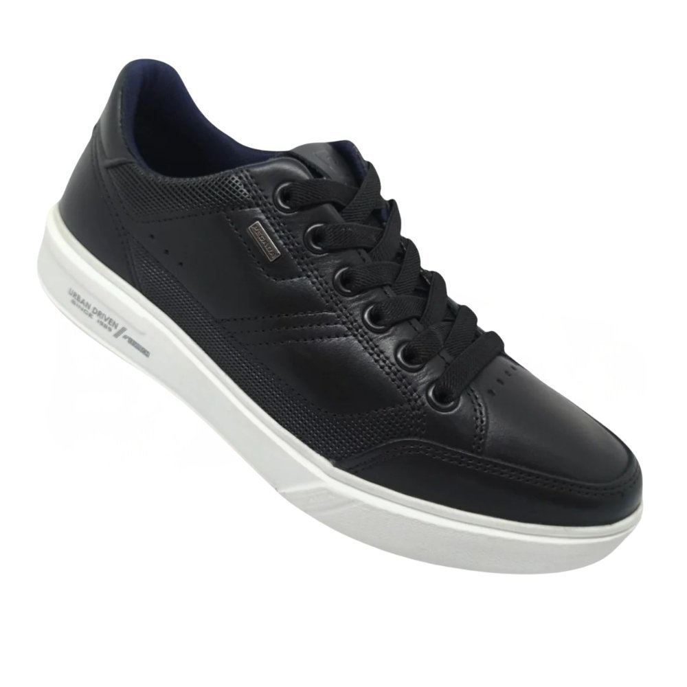Sapatênis Pegada Couro Masculino - 111909 Preto 3