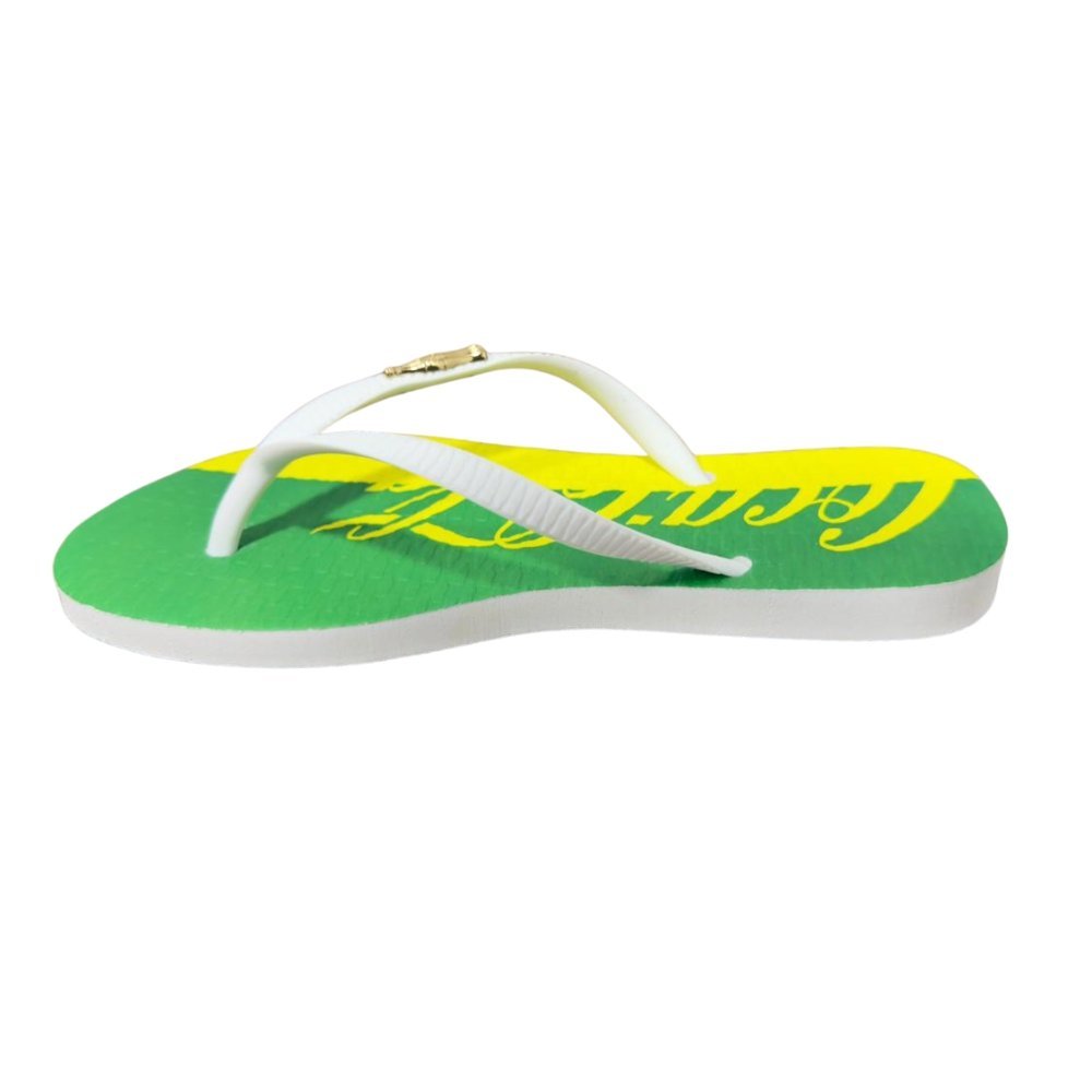 Chinelo Coca Cola Flags Feminino Branco 3