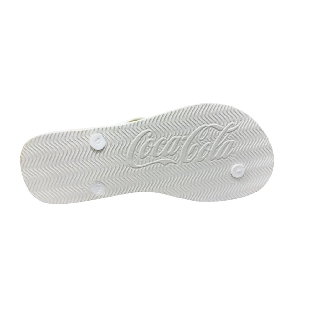 Chinelo Coca Cola Flags Feminino Branco 5
