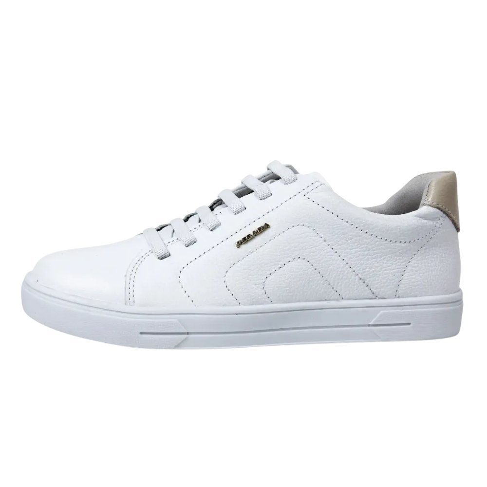 Sapatênis Pegada Couro Feminino - 211152 Branco 3