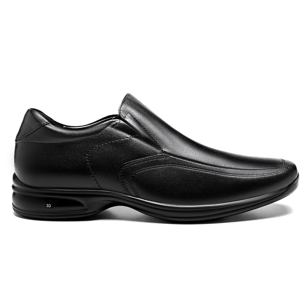 Sapato Social Jota Pe 3D Vision Preto Ref 71455 Preto 4