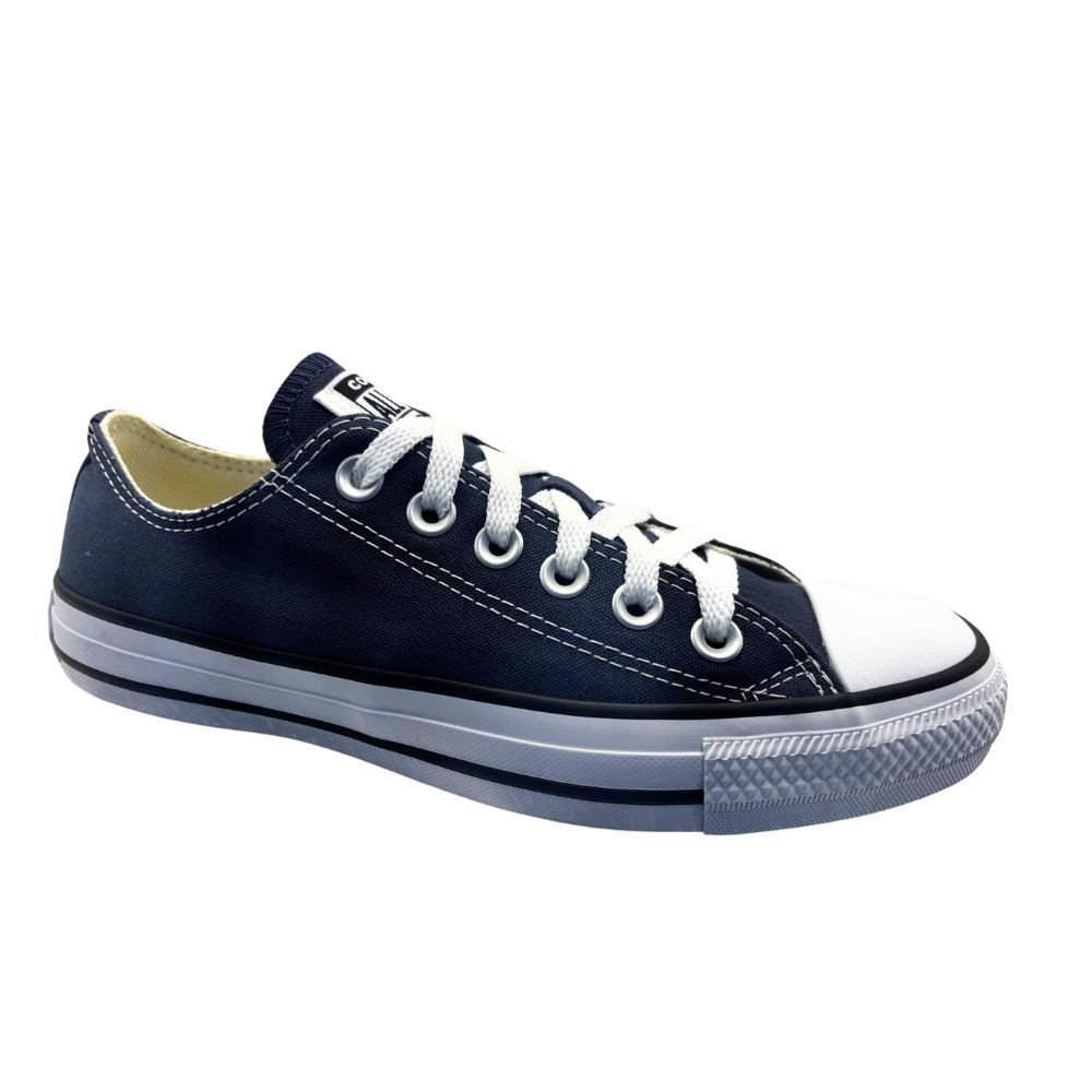 Tenis All Star Converse Cano Curto Lona Ct00010003 Marinho Azul 3