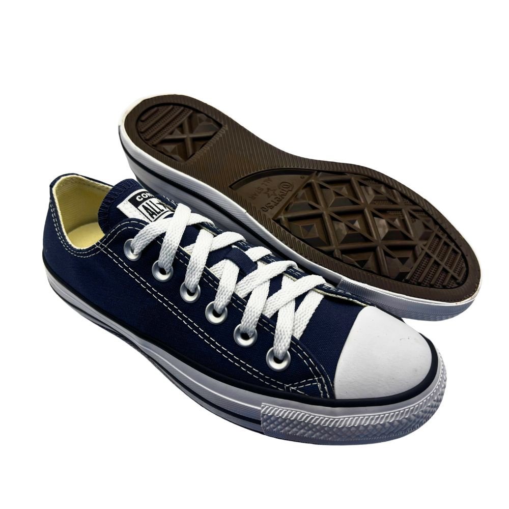 Tenis All Star Converse Cano Curto Lona Ct00010003 Marinho Azul 5
