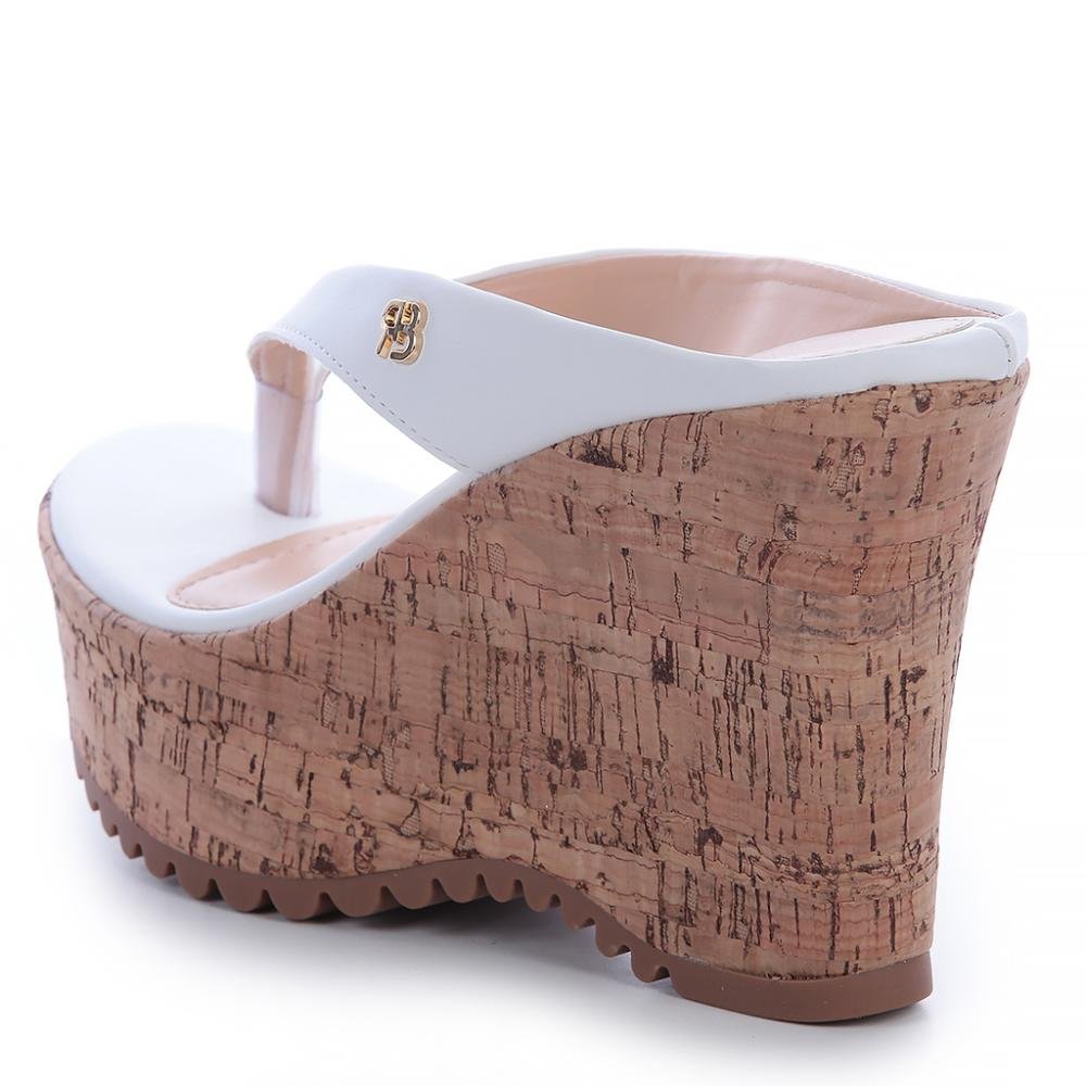 Tamanco Raphaella Booz Anabela Tamanco Mule Plataforma Branco