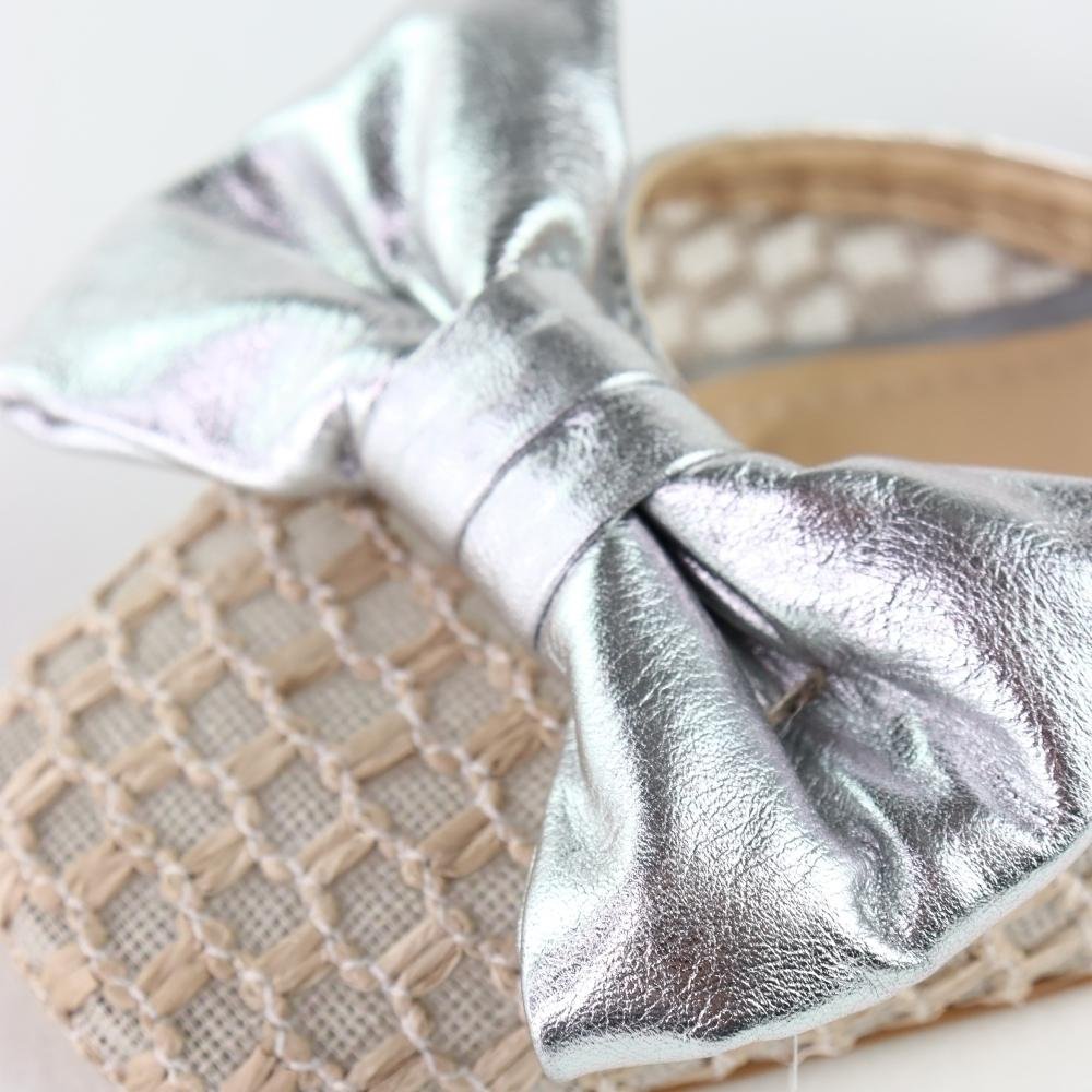 Sandália Slingback Salto Taça Couro Prata Metal Prata 5