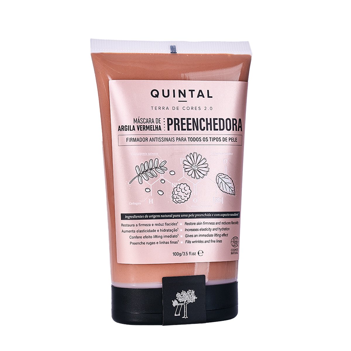 Máscara de Argila Vermelha Quintal Dermocosméticos