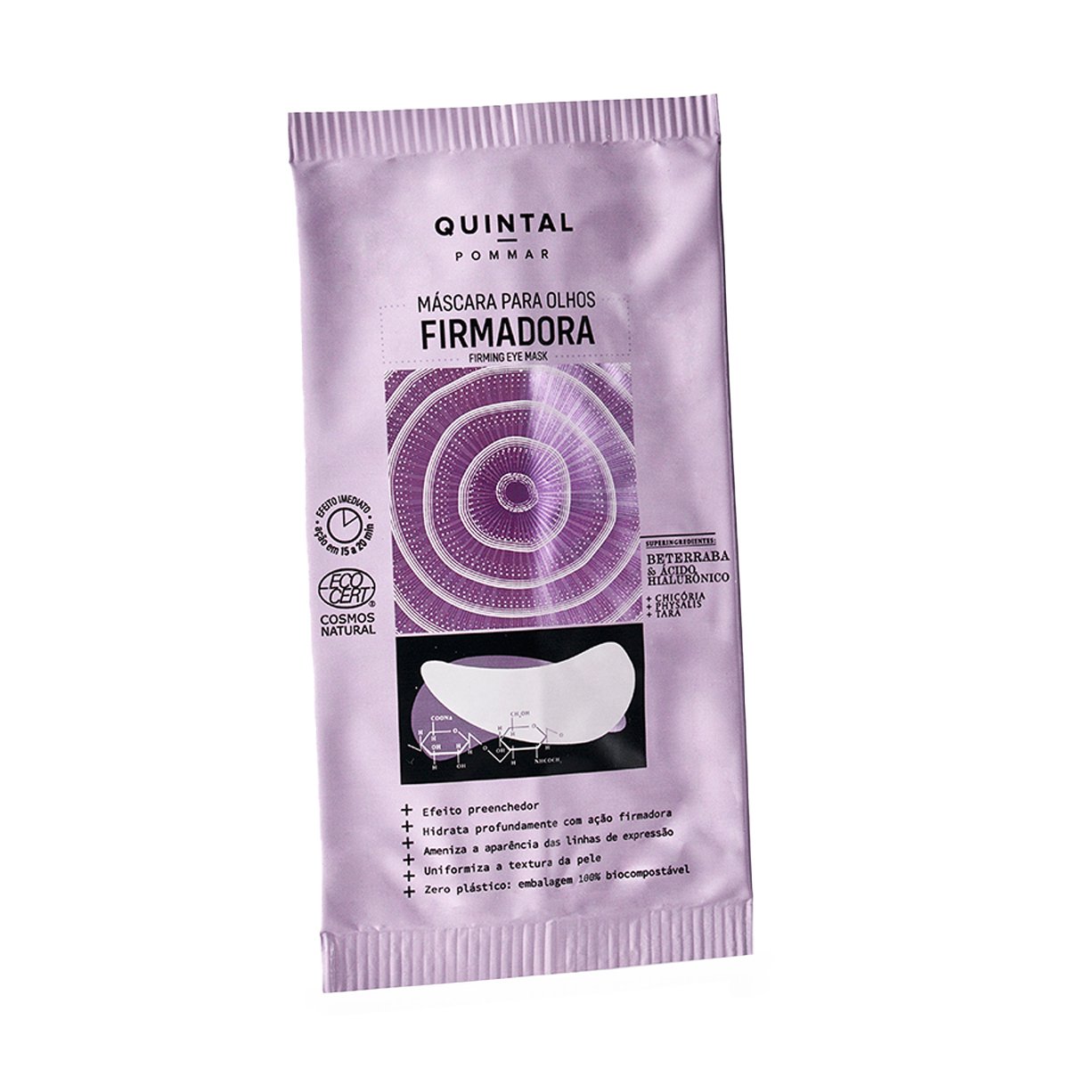 Máscara para Olhos Firmadora 2 unidades Quintal Dermocosméticos