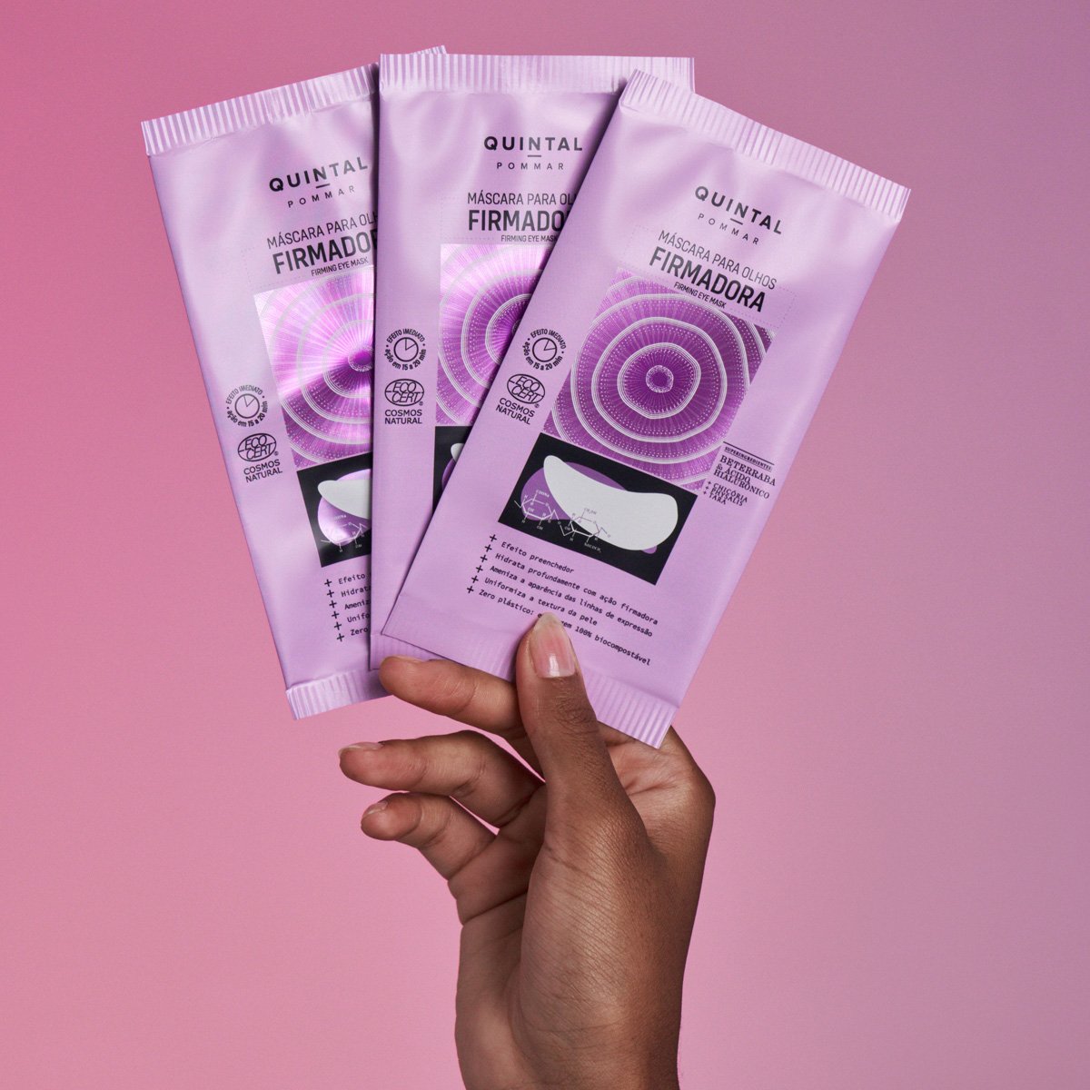 Máscara para Olhos Firmadora 2 unidades Quintal Dermocosméticos ÚNICO 5
