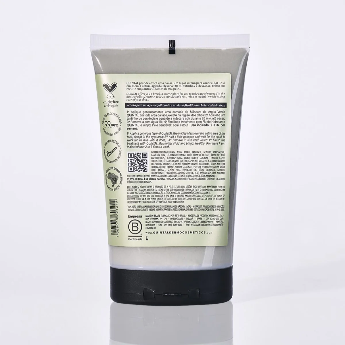 Máscara de Argila Verde Antiacne ÚNICO 4