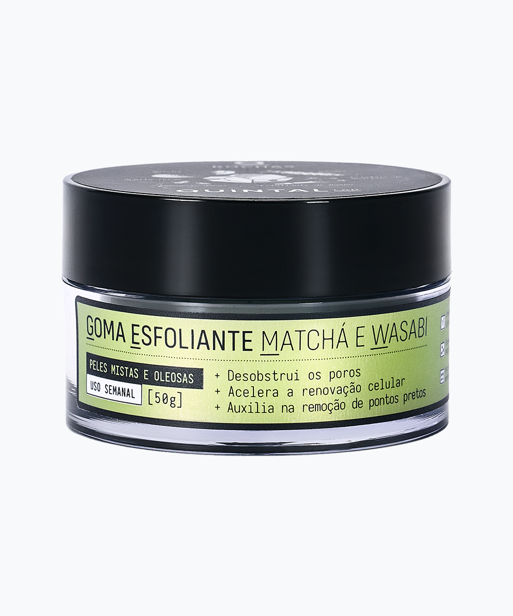 Goma Esfoliante Facial Matcha e Wasabi Quintal Lab 50g