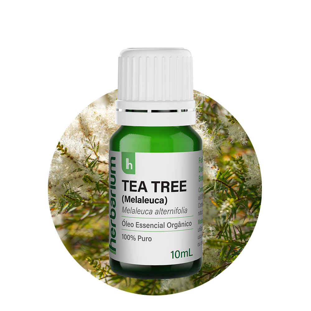 Óleo Essencial de Tea Tree Orgânico Herbarium 10ml – Purificação Natural para Pele, Imunidade e Clareza Mental