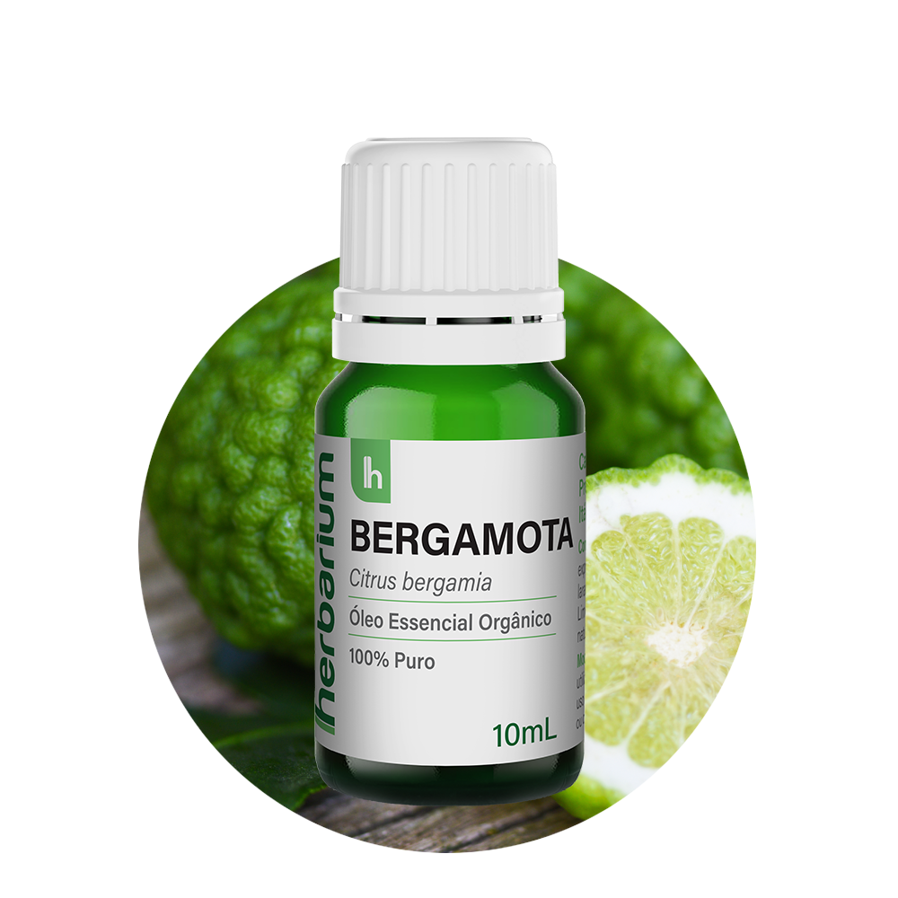 Óleo Essencial de Bergamota Orgânico Herbarium 10ml – Aroma Cítrico para Equilíbrio Emocional e Relaxamento Natural
