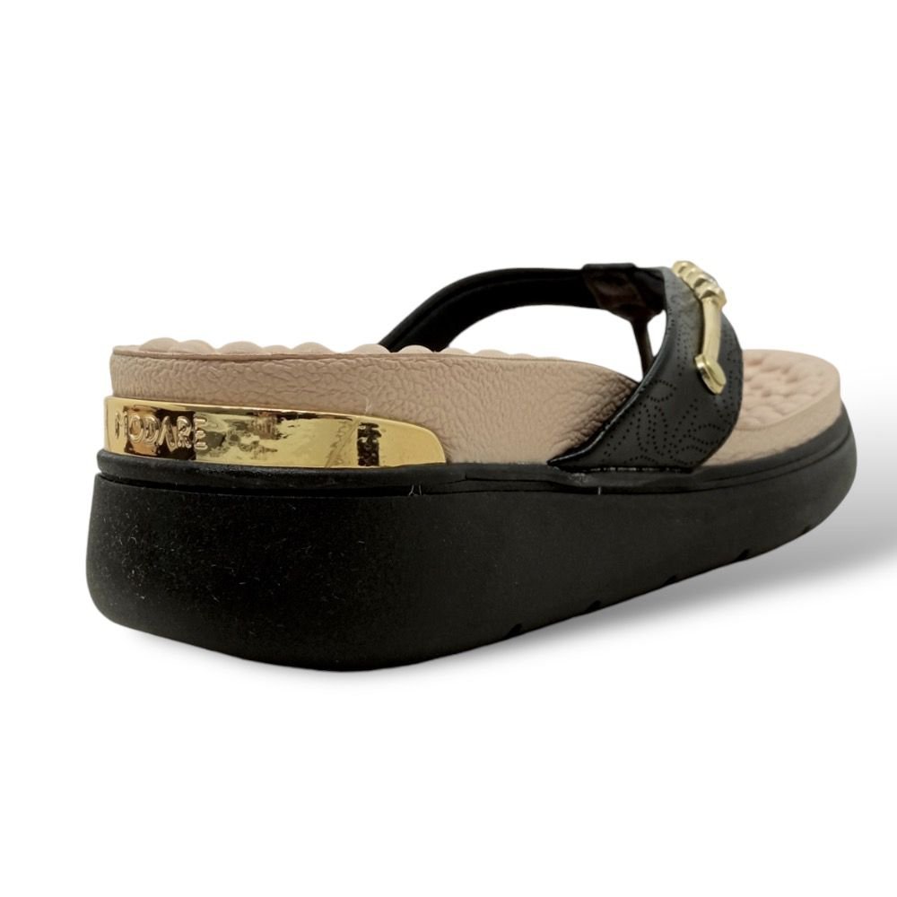Tamanco Anabela FlatForm Modare Ultraconforto Massageador Preto 2