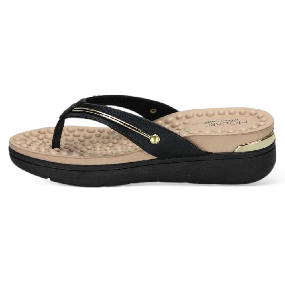 Tamanco Anabela FlatForm Modare Ultraconforto Massageador Preto 4