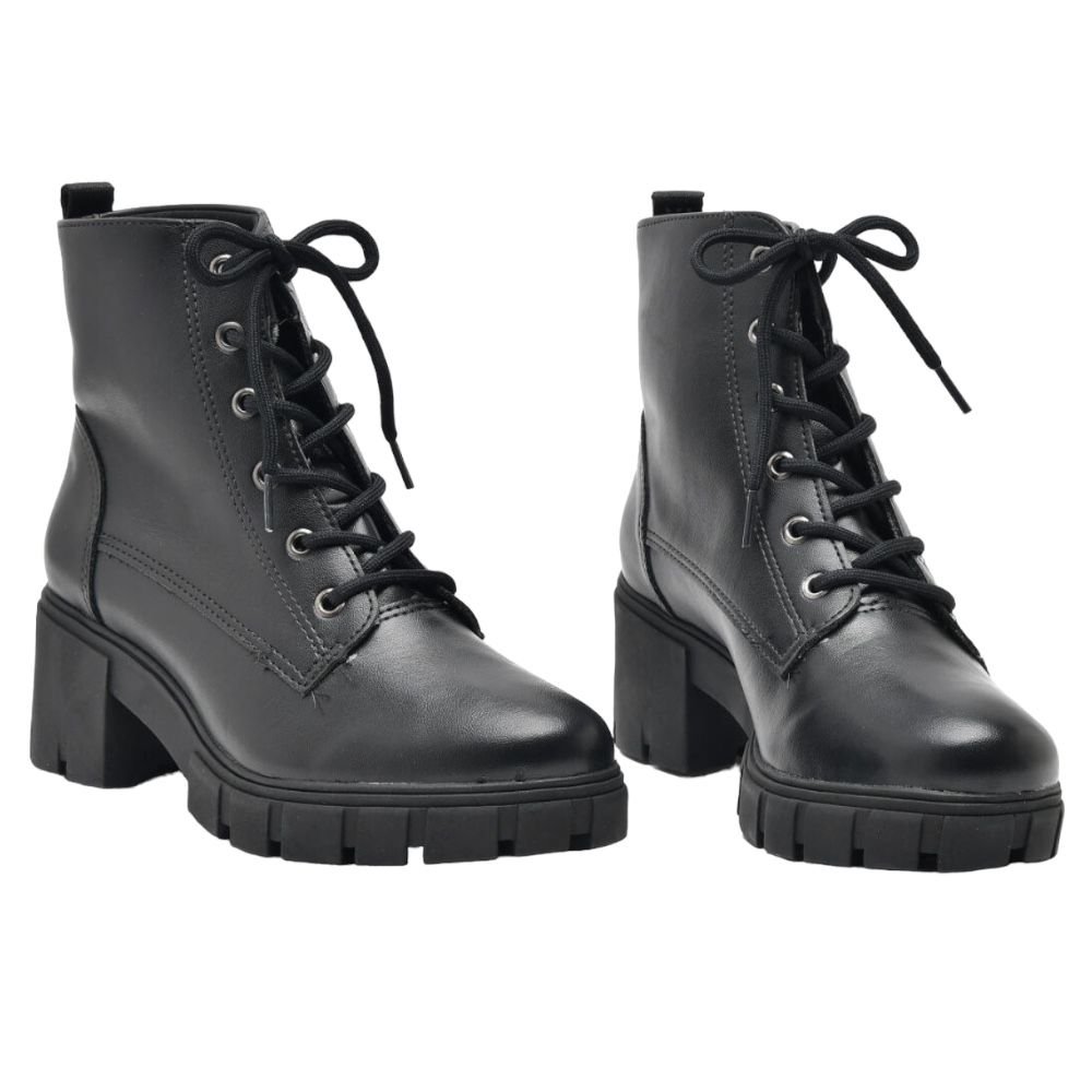 Bota Coturno Via Marte 23-309 Tratorado Preto 3