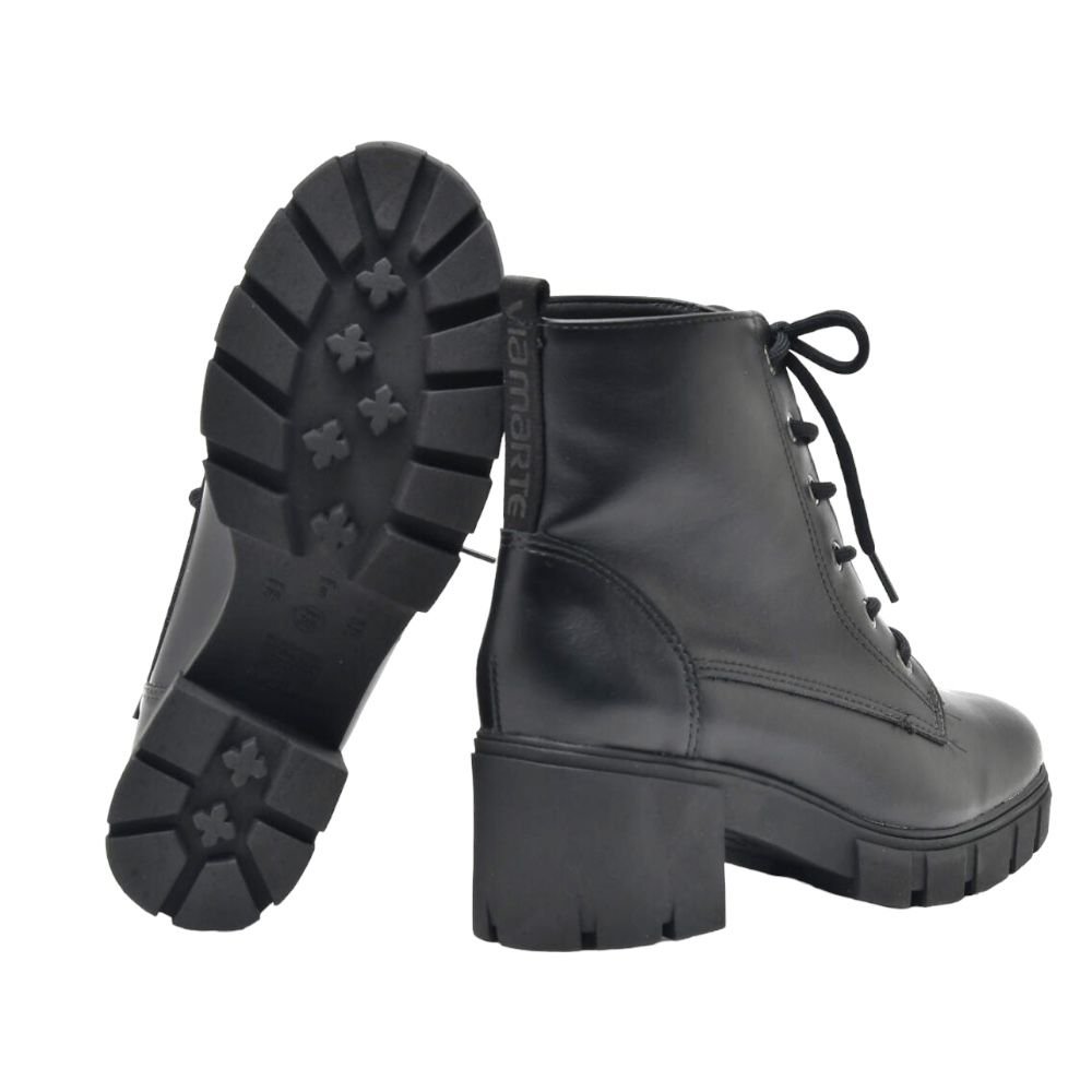 Bota Coturno Via Marte 23-309 Tratorado Preto 4