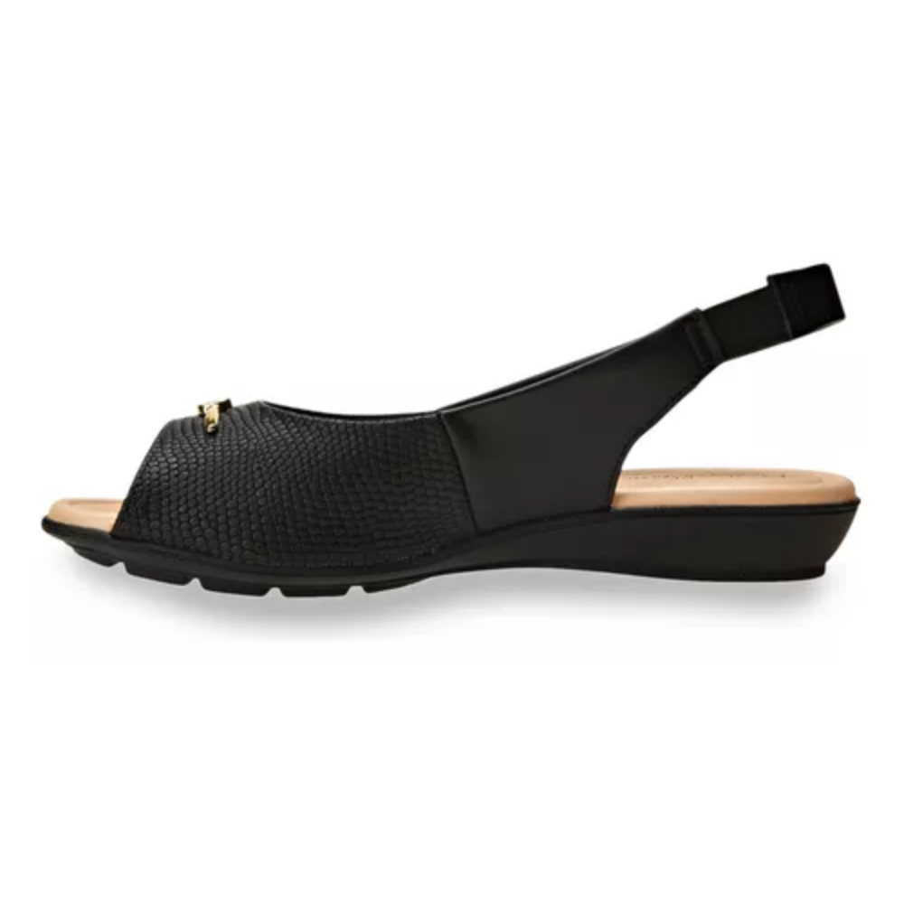 Sandália Feminina Modare Ultraconforto Anabela 7127.253 PTO Preto 5