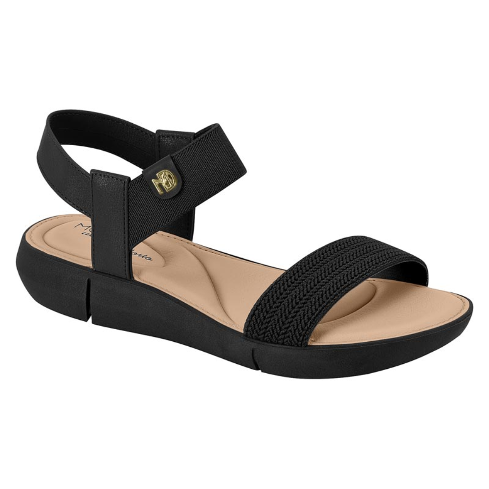 Sandalia Modare Ultra Conforto Elastico 7199.102 Preto