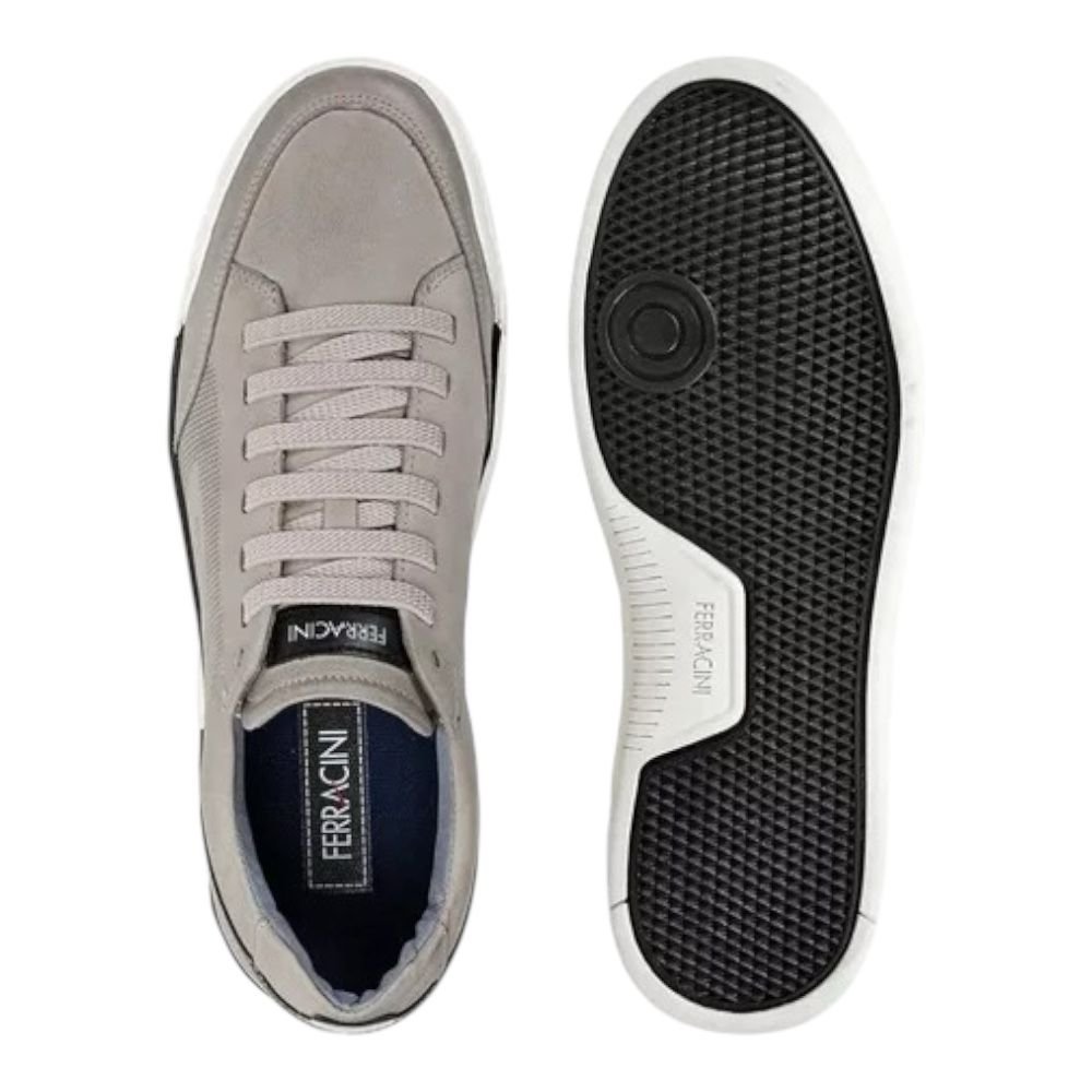 Sapatênis Masculino em Couro Ferracini Cinza 1062D Cinza 3