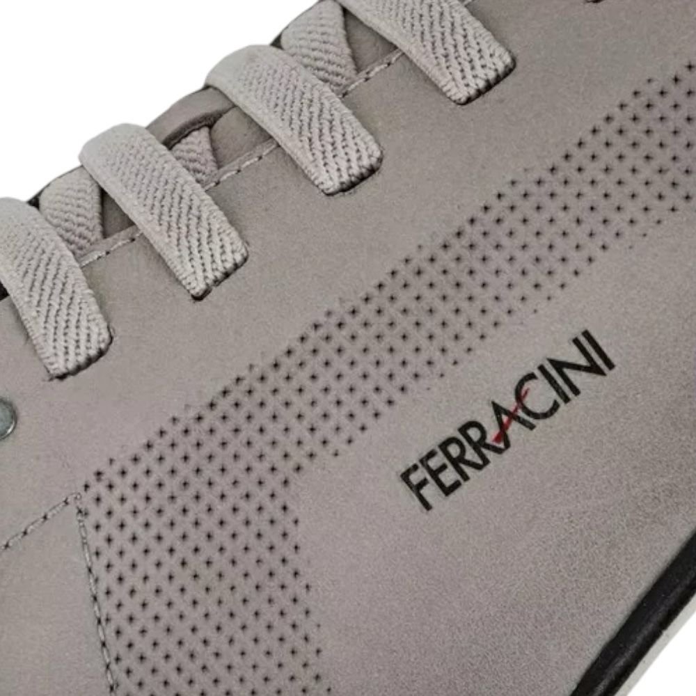 Sapatênis Masculino em Couro Ferracini Cinza 1062D Cinza 4