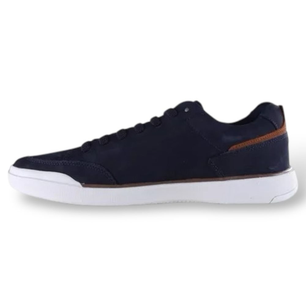 Sapatênis Masculino em Couro Ferracini Marinho 1062F Azul Marinho 3