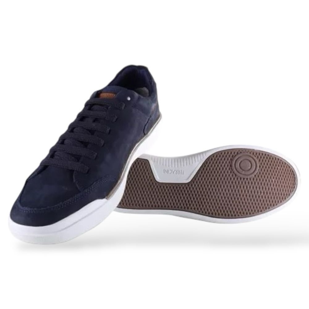 Sapatênis Masculino em Couro Ferracini Marinho 1062F Azul Marinho 4