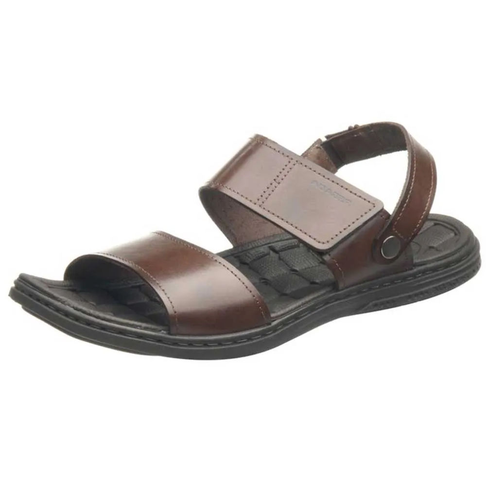 Sandália Anatomica Papete Leve Masculina Couro Pegada 131286 Pinhão 2