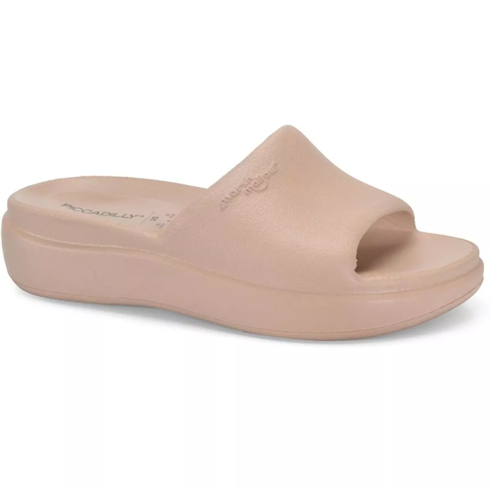 Chinelo Piccadilly Marshmallow Super Leve Nuvem 238003 Conforto Nude 3