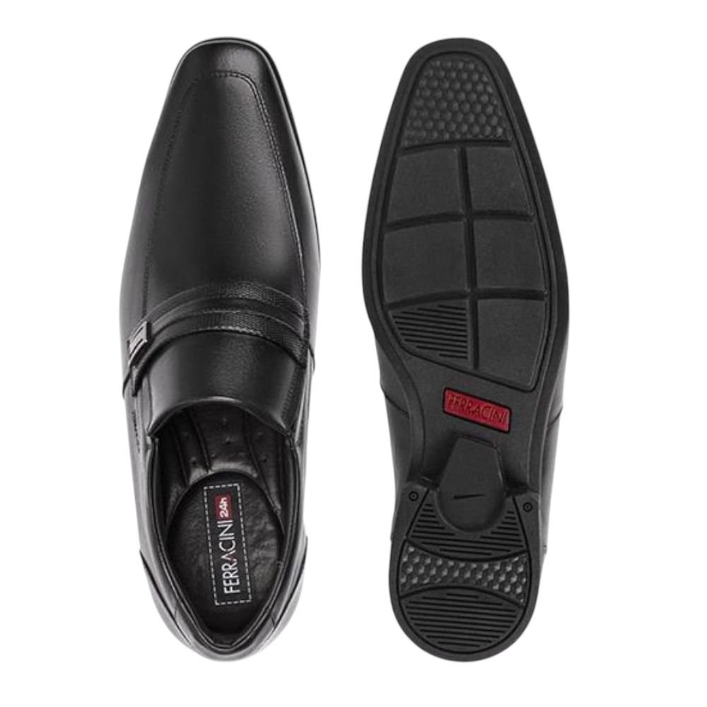 Sapato Ferracini London Masculino 4462-28G Preto Preto 3