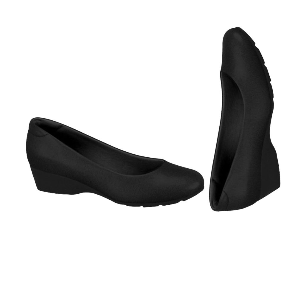 Sapato Feminino  Anabela Modare Conforto  7014 Preto Preto 6