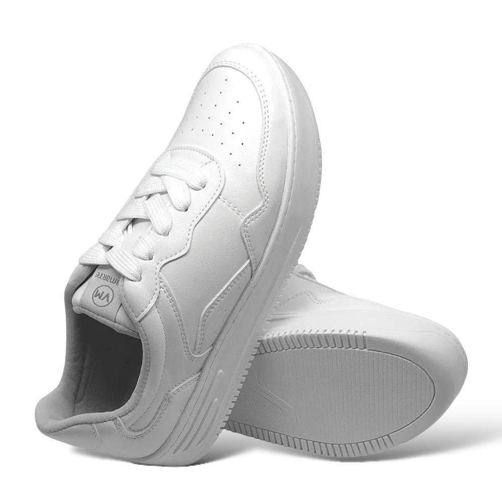 Tênis Casual Feminino Via Marte Flatform  Conforto 065-002 Branco 2