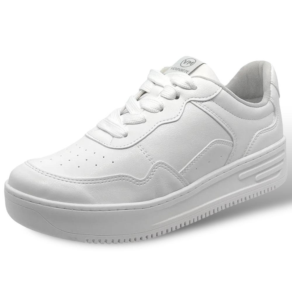 Tênis Casual Feminino Via Marte Flatform  Conforto 065-002 Branco 3