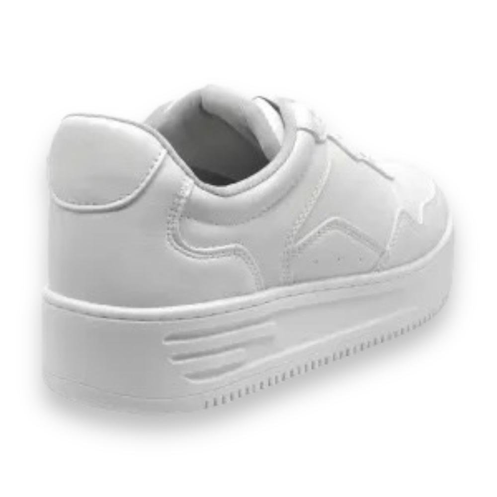 Tênis Casual Feminino Via Marte Flatform  Conforto 065-002 Branco 5