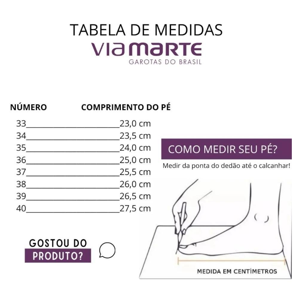 Tênis Casual Feminino Via Marte Flatform  Conforto 065-002 Branco 8