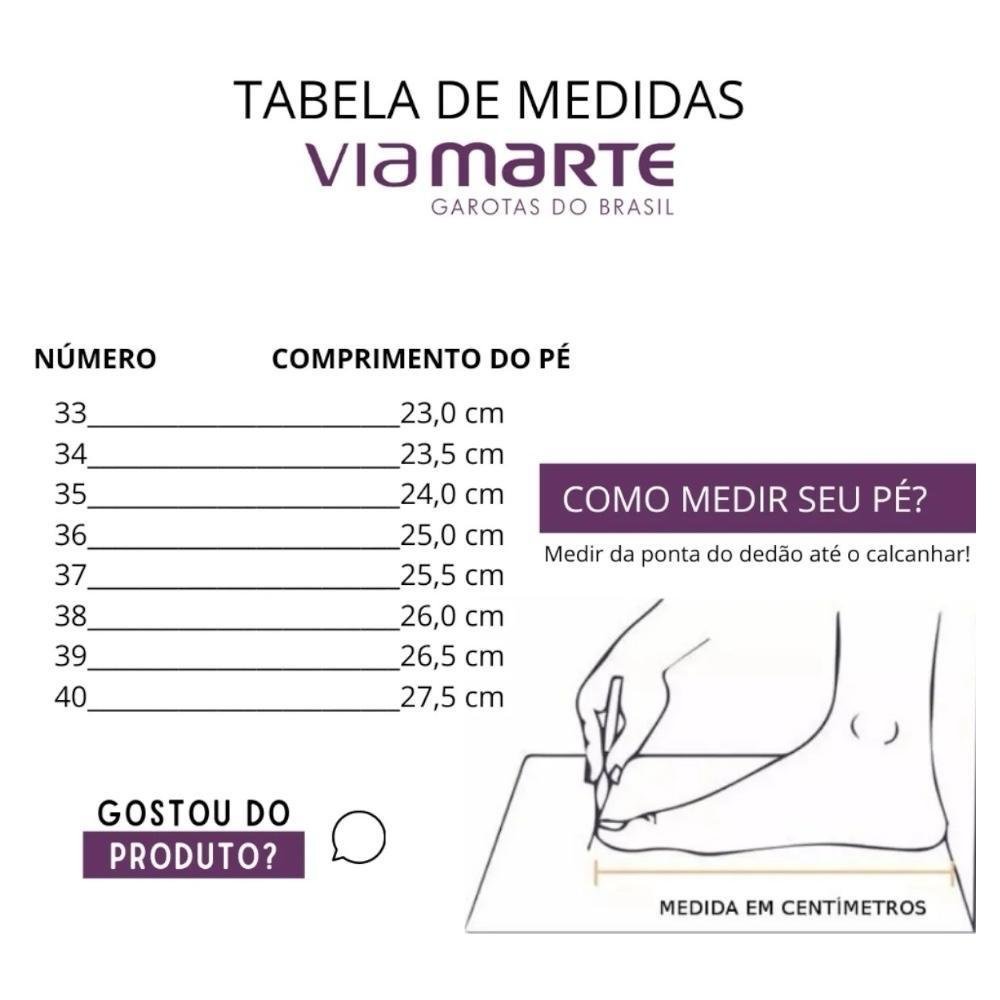 Tênis Casual Feminino Via Marte Flatform Conforto 065-002 Branco 8