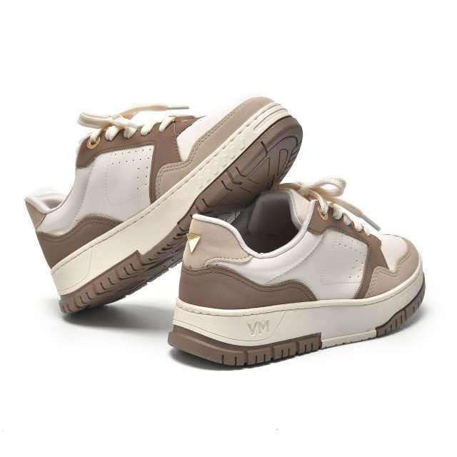 Tênis Via Marte Feminino Casual Nobuck Saara Nude 219-002 Saara 2