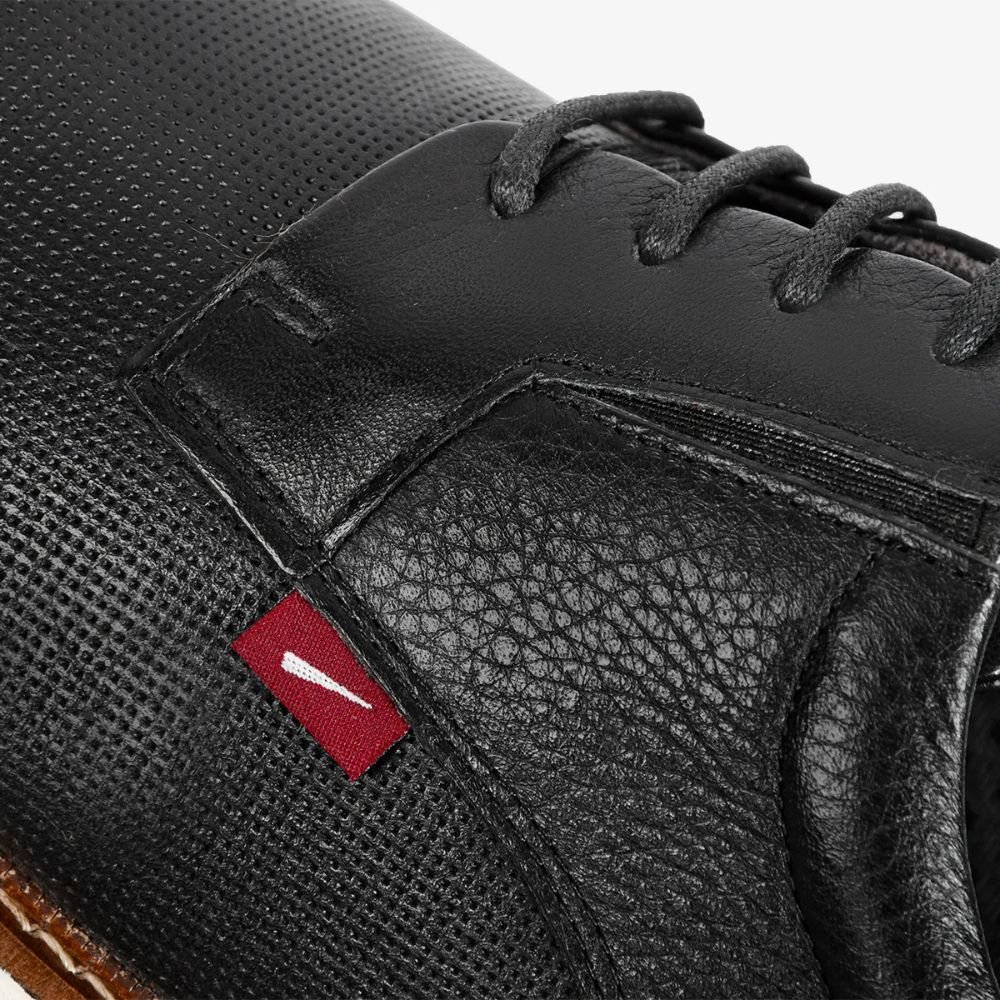 Sapato Ferracini Social Oxford Kingston Couro 6152-675G Preto 4