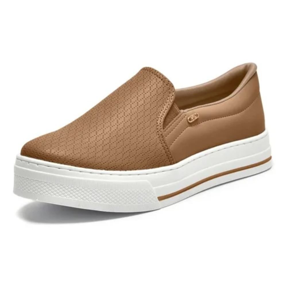 Tênis Casual Via Marte Feminino Slip-on 027-027-02 Nude 2
