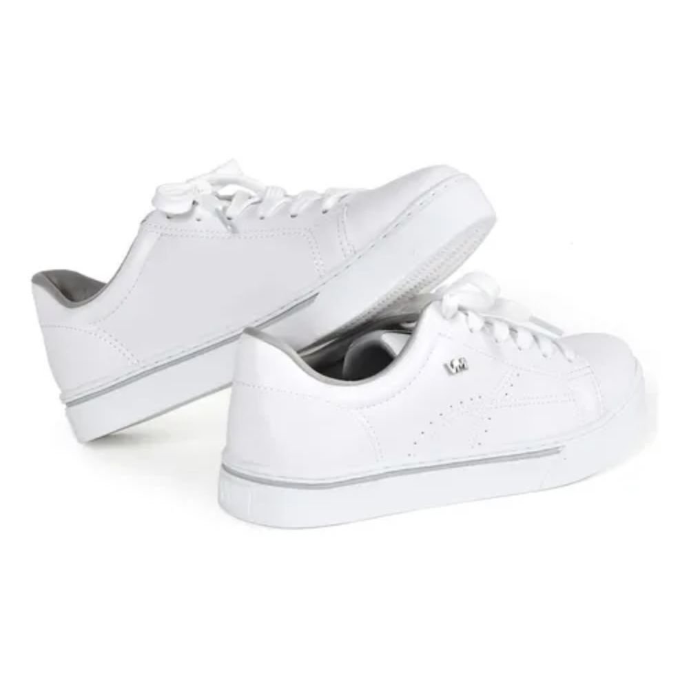 Tenis Casual Feminino Via Marte Branco Casual 016-008 Branco 3