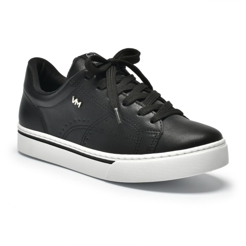 Tenis Casual Feminino Via Marte Preto Casual 016-008-01