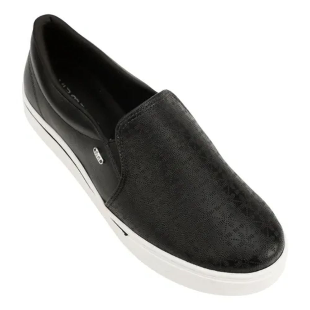 Tênis Casual Feminino Slip On Via Marte 016-023 Preto Preto 5