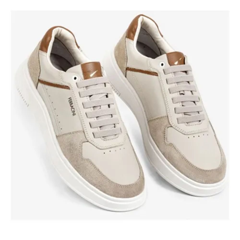Sapatênis Ferracini Masculino Logan 9316-678D Bege 2