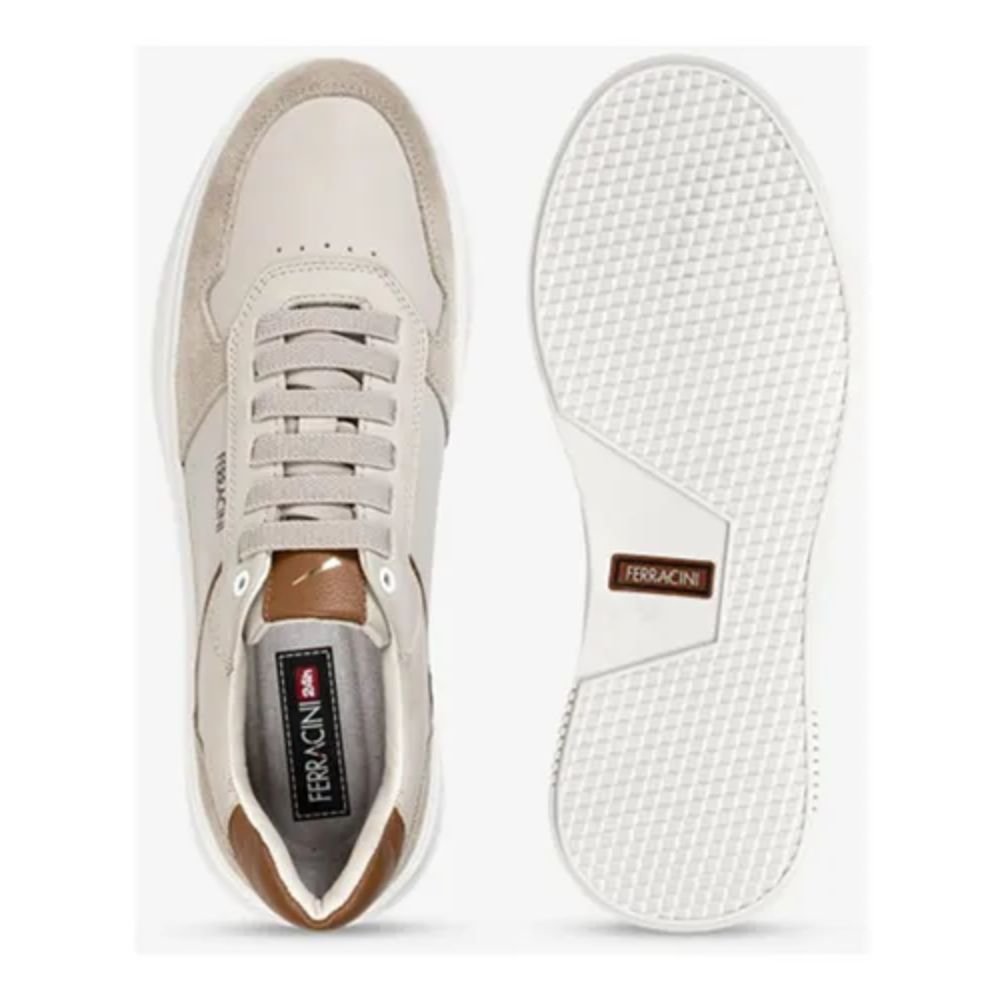 Sapatênis Ferracini Masculino Logan 9316-678D Bege 3